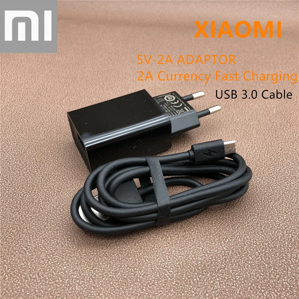Оригинальный адаптер зарядного устройства XIAOMI MI 5В 2A EU Micro Usb дата кабель для Max Note
