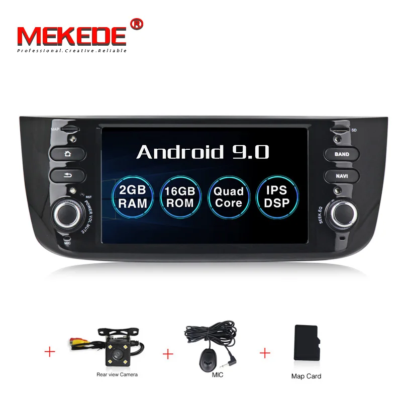 MEKEDE ips DSP Автомагнитола 6,2 дюймов Android 9,0 4+ 64G видео-выход автомобильный dvd-плеер для Fiat/Linea/Punto 2012 - Цвет: 16G CAR DVD CAMERA