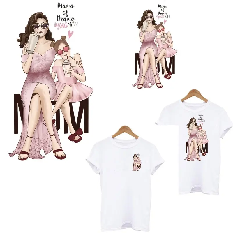 Нашивки на одежду для жены мамы девочки термонаклейки сделай сам женщин малышей