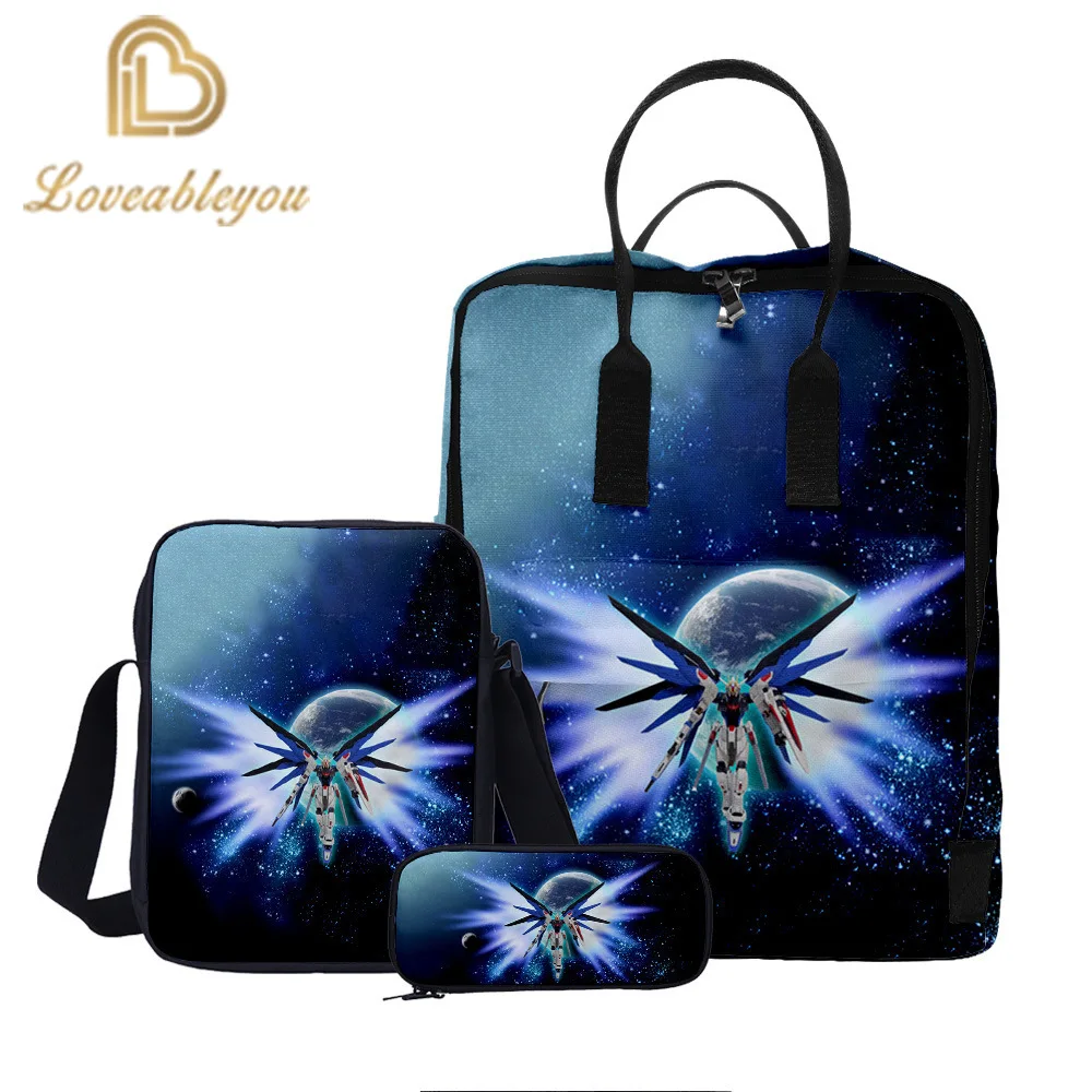 Школьный рюкзак с роботом для мальчиков и девочек подростков комплект школьных