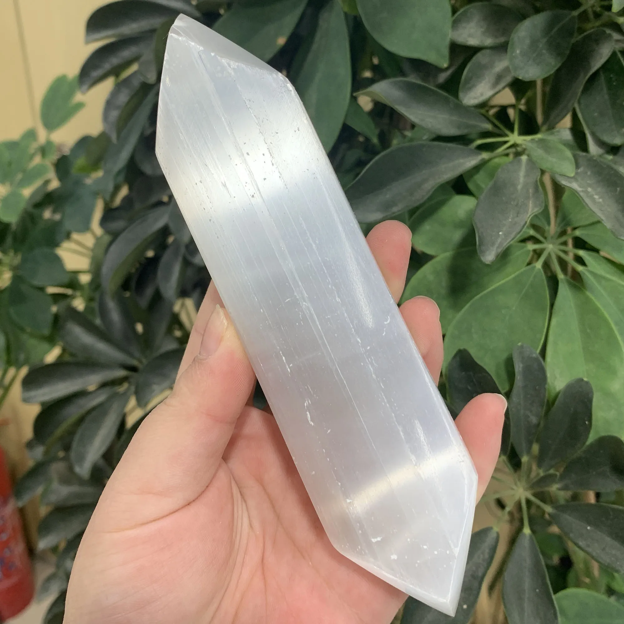 

8-9 см Природный хрустальный камень, энергетическая палочка, желтая башня Кальцита, целительная Рейки Чакра Obelisk для декора комнаты