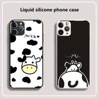 cute cow milk phone case for iphone 13 12 11 mini pro xs max xr 8 7 6 6s plus x 5s se 2020