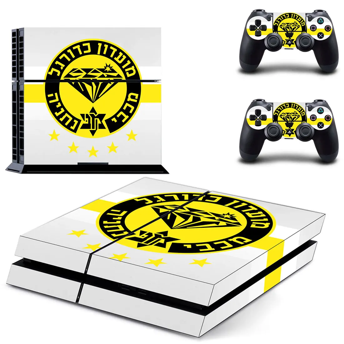 

Maccabi Netanya PS4 Stickers Play station 4 Skin Sticker Decals For PlayStation 4 PS4 Console & Controller Skins Vinyl