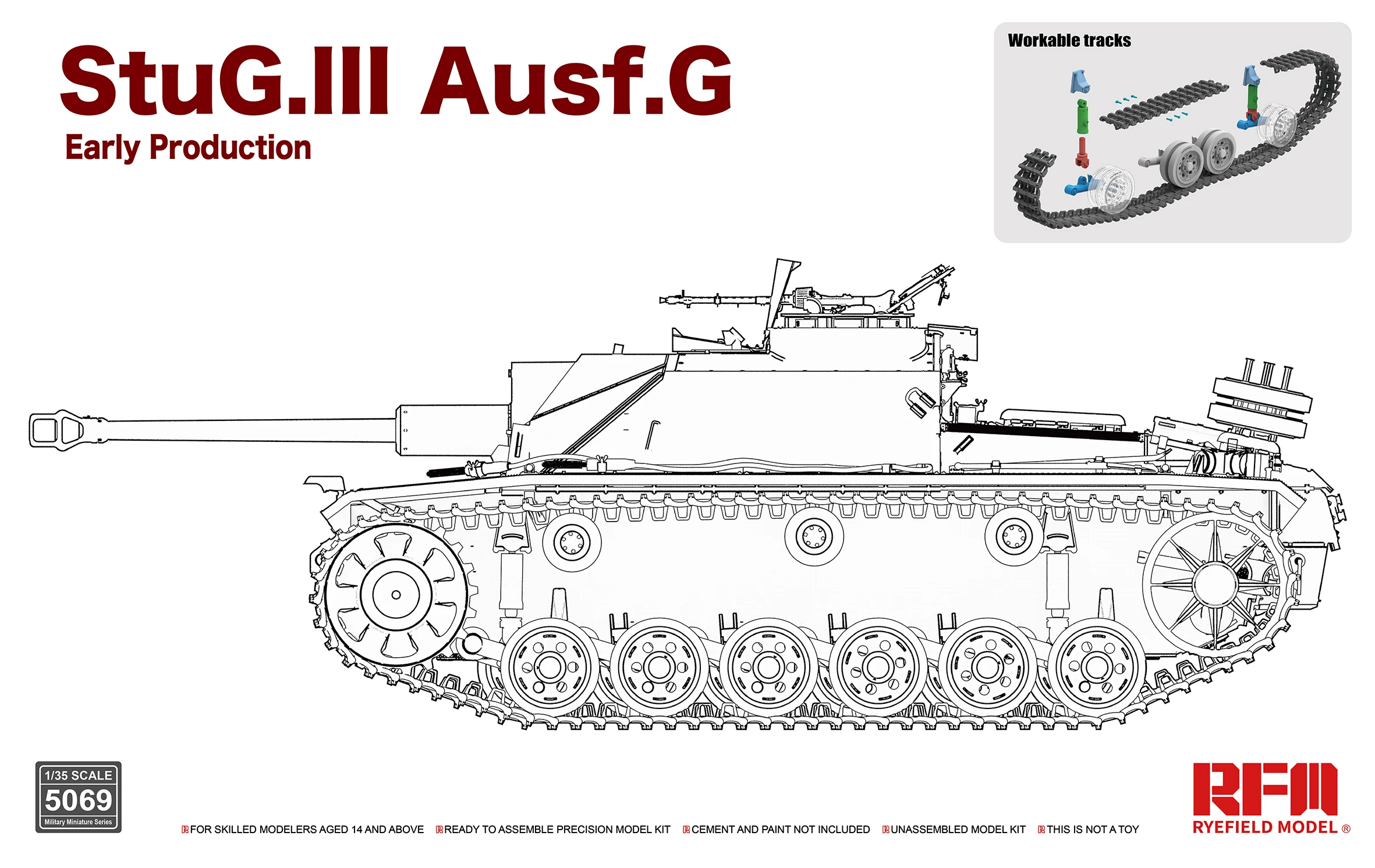 Rye полевая модель RFM RM-5069 StuG.III Ausf.G комплект сборки |