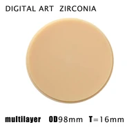 digitalart zirkonzahn system milling machine dental multilayerpmma disks thickness pmmaml98mm16mma1 d4
