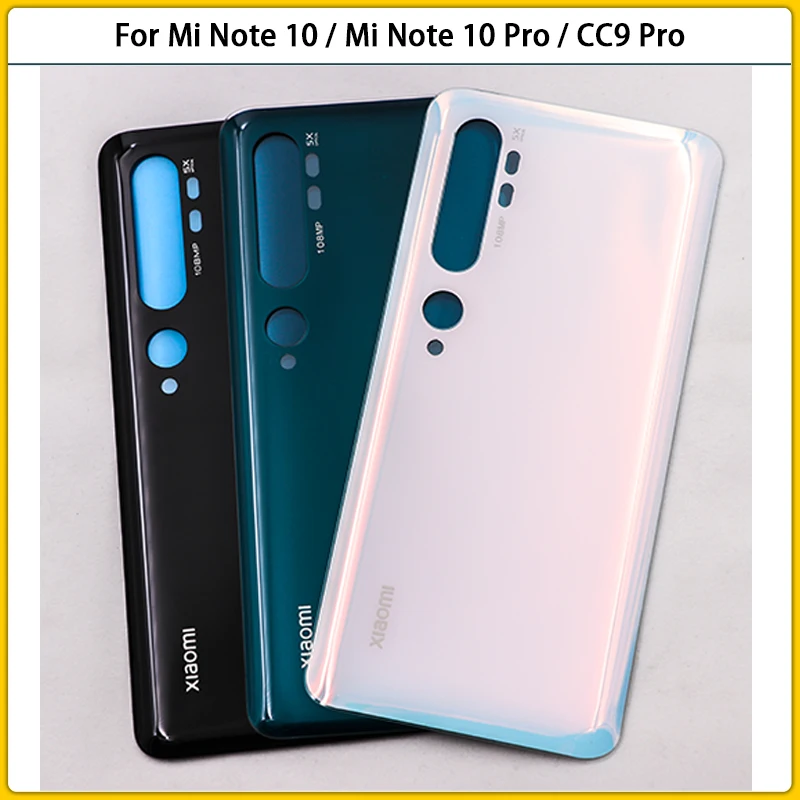 Новинка для Xiaomi Mi Note10 задняя крышка батарейного отсека дверь 3D стеклянная панель