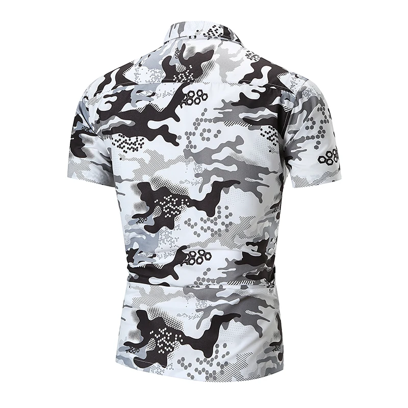 

Summer Special Men's Camouflage Short Sleeve Shirt + Korean casual trend Short Sleeve Shirt