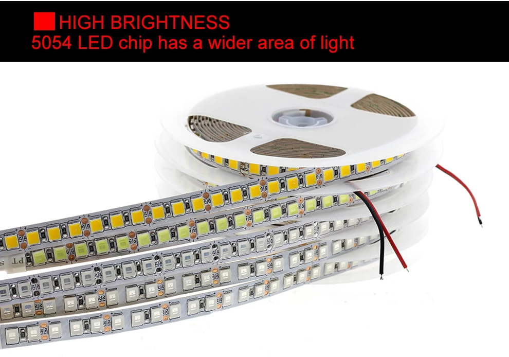 12В 24В SMD 5054 Светодиодная лента 5 м 120 светодиодов/м гибкая ledstrip диод