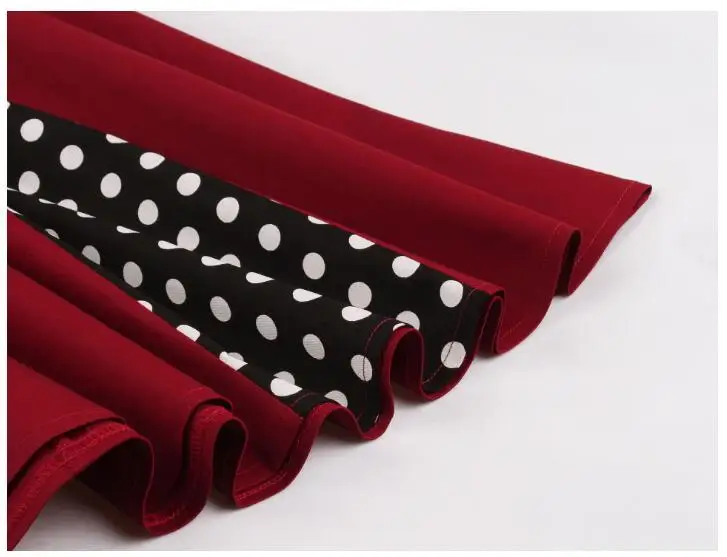 

Vintage Dresses Women 50S 60S Retro Robe Swing Pinup Sexy V Neck Elegant 1950s Party Dress Summer Polka Dot Print Vestido A-Line