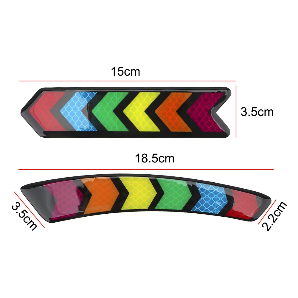 

Warning Arrow Tape Reflective Stickers Waterproof Car Reflective Strip Universal Protective Collision Scratch Creative