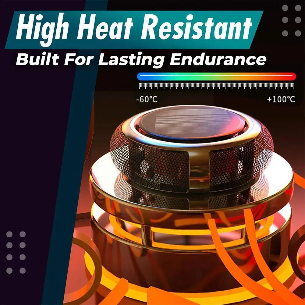 

New Solar Power Auto Rotate Aromatherapy Air Freshener Diffuser Holder Car Decor Aroma Q6s9