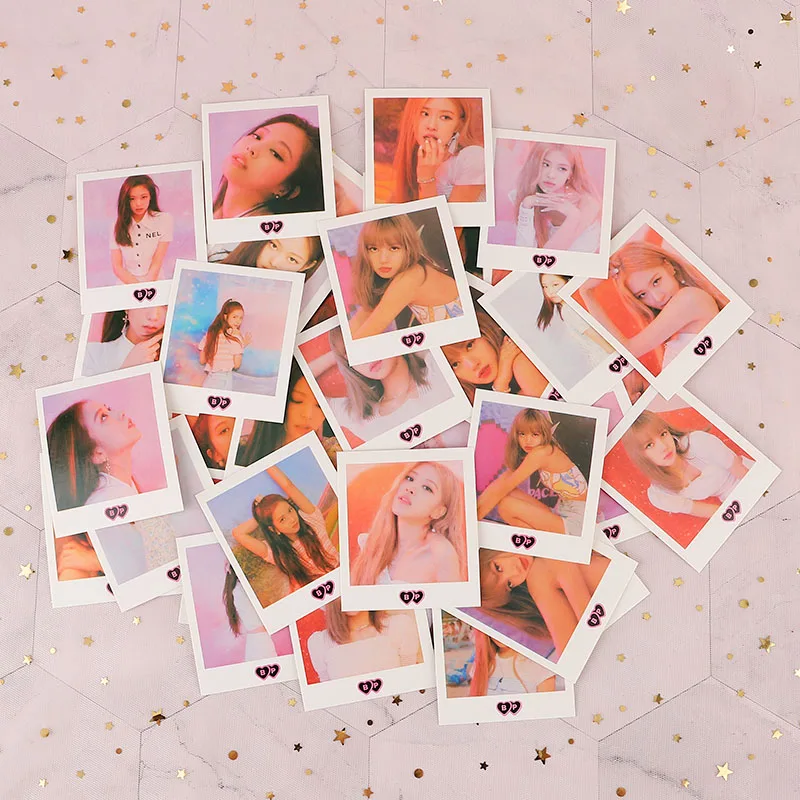 40 шт./компл. Корейский KPOP BLACKPINK девушки альбом фото карты ПВХ карты самодельные LOMO карты фотокарты