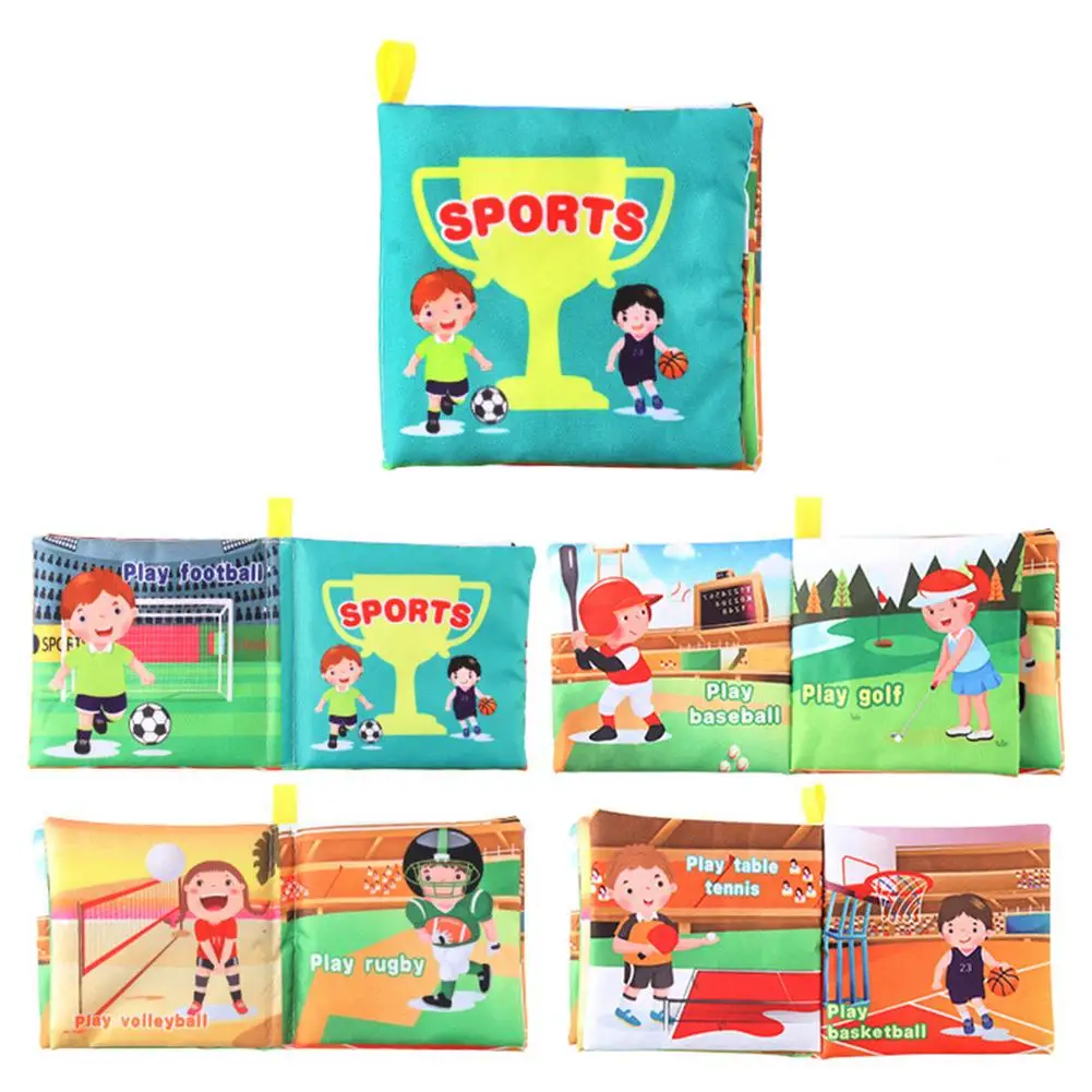 Libros de tela suaves para beb&eacute;s, libros silenciosos de colores 3D para beb&eacute;s de 0 a 12 meses, a prueba de roturas, 1 Juguetes educativos de Aprendizaje Temprano-4
