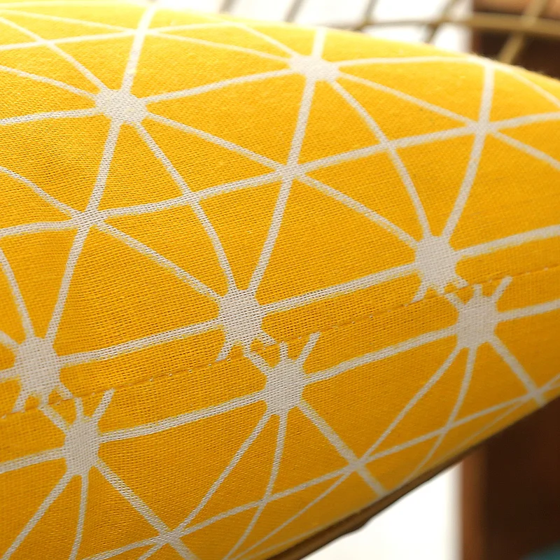 Simple Fashion Throw Pillow Cushion Bolster With Core Pillowcase Linen Print Home Office Chair Waist Car Sofa 40*40CM | Дом и сад