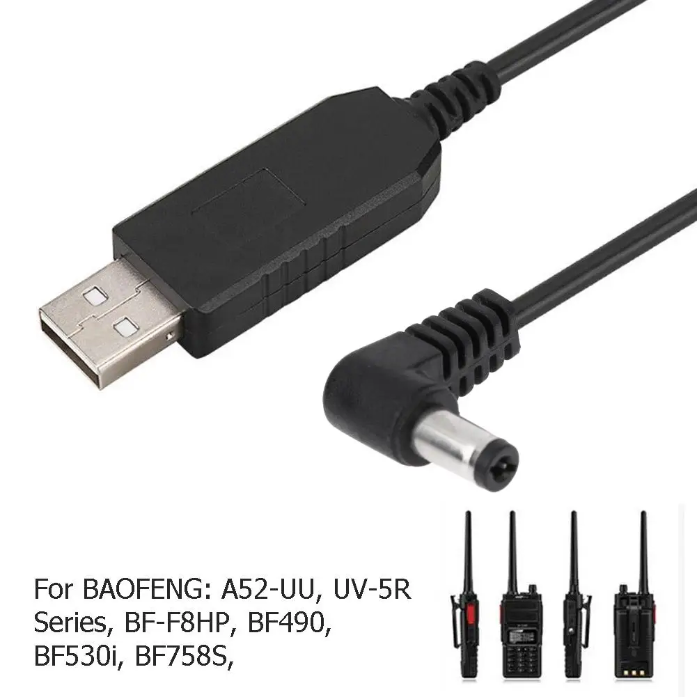 1 м зарядка через USB кабель провод шнур для Baofeng Pofung UV bf uv5r/uv5ra/uv5rb/uv5re переносного