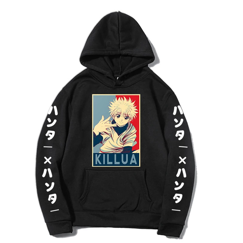 

Hoodies Hunter X Hunter Print Clothes Men Womens Winter Tops Oversized Sweatshirts Vintage Unisex Wram