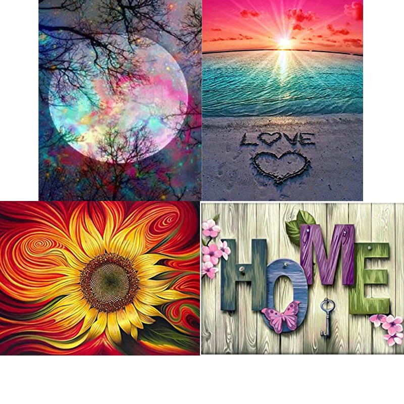 Алмазная картина полная круглая дрель луна стразы картины алмазная вышивка