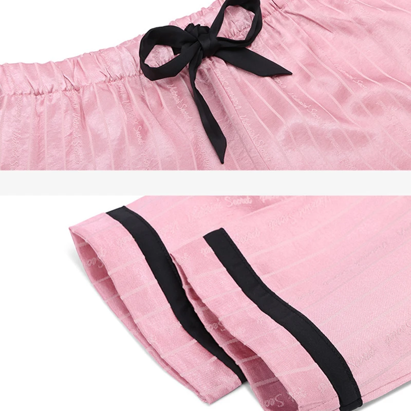 Новое поступление модная женская пижама 2020 полосатая длинная Пижама комплект из