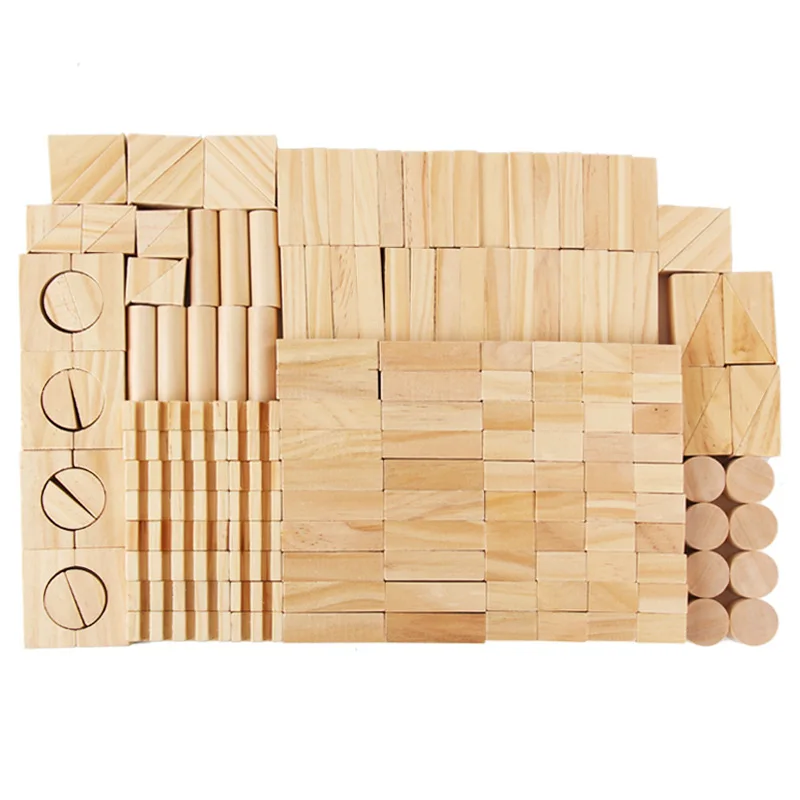162 шт./компл. Монтессори образование деревянные зерна для штабелирования