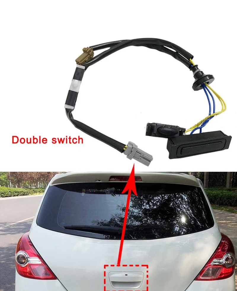 Переключатель датчика багажника Кнопка открытия задней двери для Nissan Tiida Sylphy