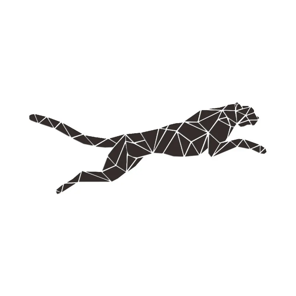 

Leopard Wall Stickers DIY Self Adhesive Mirror Wall Sticker Acrylic Mirror Wall Decals Modern DIY Mirror Wall Mural Decor