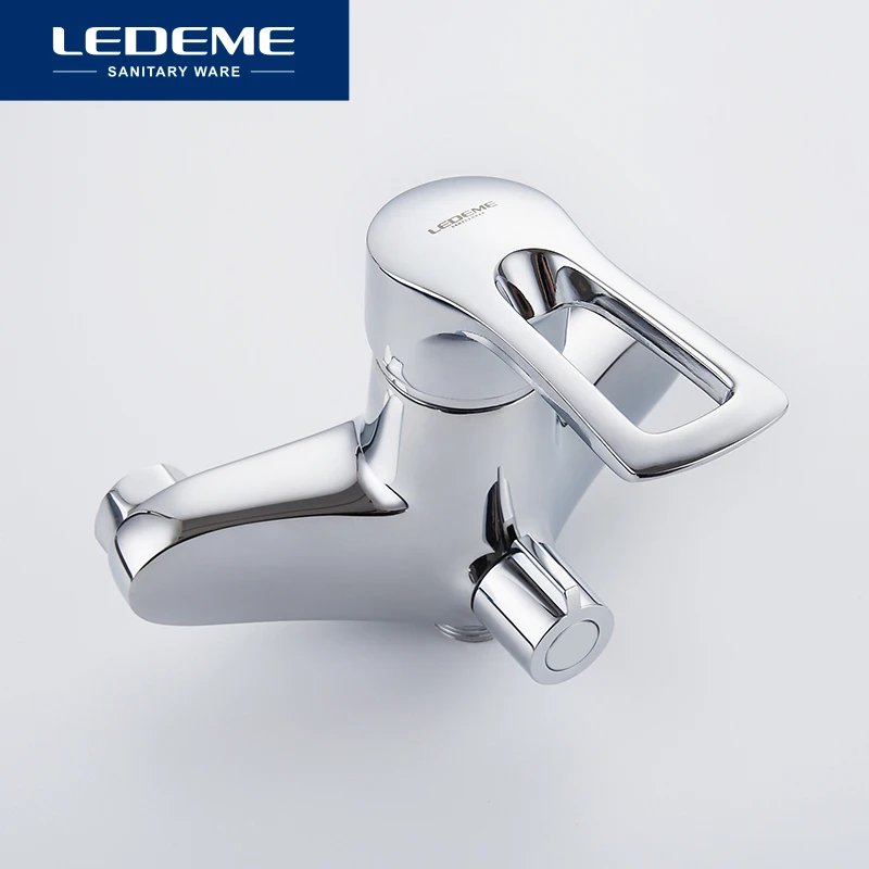 LEDEME Смеситель для ванны с длинным изливом 300мм латунь Цвет: хром L2225| |