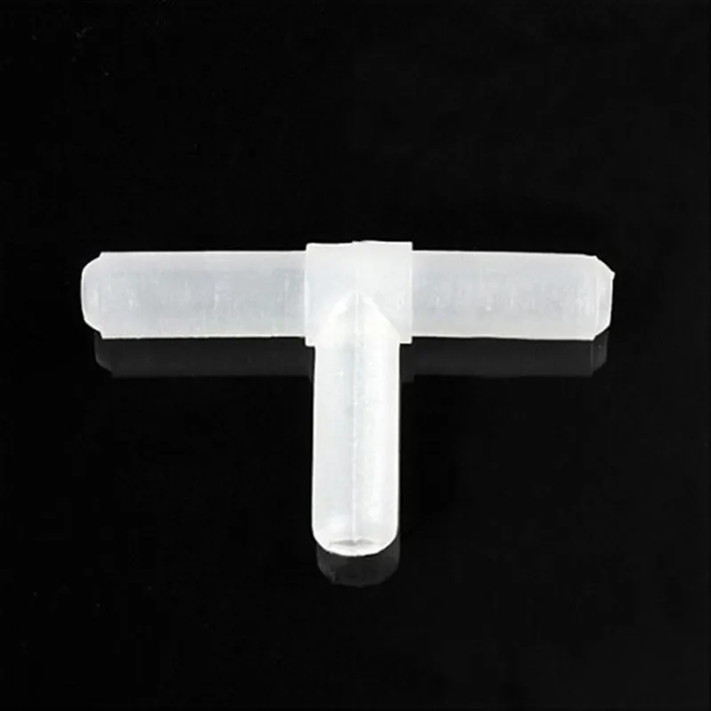 10 шт./лот 4 мм TShaped пластиковый соединитель аквариумные аксессуары 2/3/4 путей