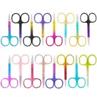 1 шт., ножницы для макияжа бровей с острым кончиком из нержавеющей стали, ножницы для стрижки волос на лице, пинцет, ножницы для красоты, инструмент для макияжа с изогнутым кончиком