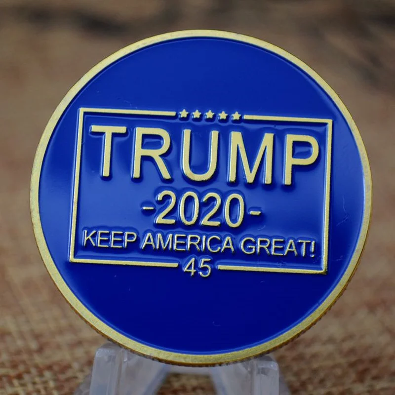 

2020 U.S. President Trump Election Keep America Great Commemorative Coin Crafts Collectibles Challenge Coin