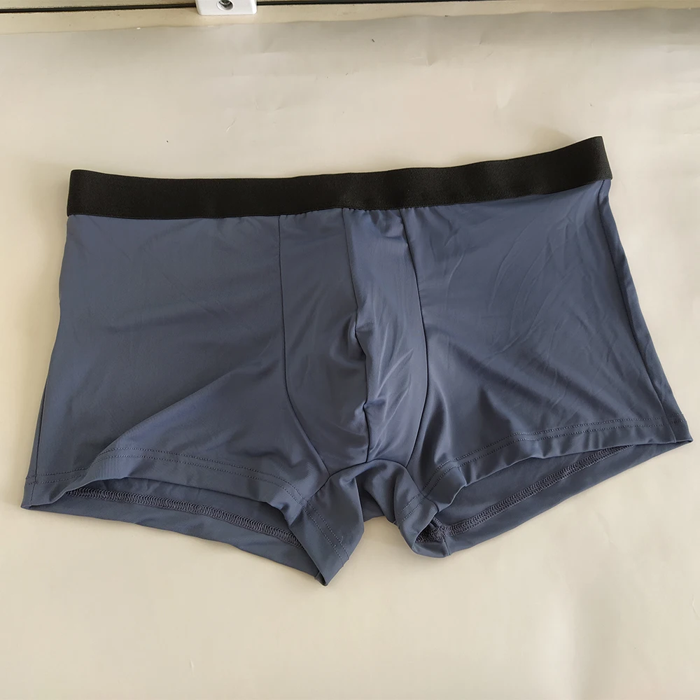 5Pcs/Lot Men's Underwear Ice Knife Deer Feet Solid Color Fresh Soft Comfortable Underwear Factory Wholesale And Customized