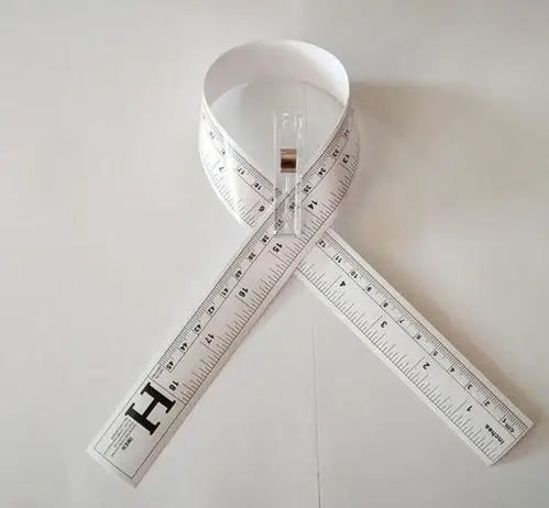 

1PCS 45/90cm White Self Adhesive Vinyl Measuring Tape Ruler Sticky Measure