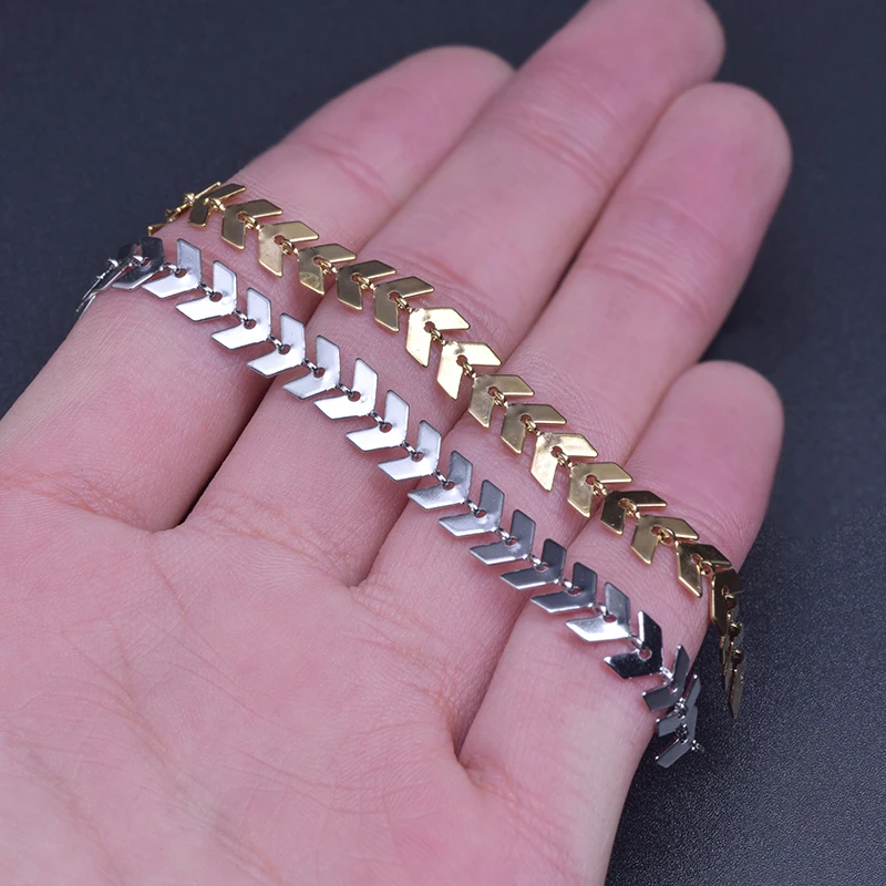 1 м 6 мм Нержавеющая сталь в богемном стиле со стрелкой Форма форме плетённого