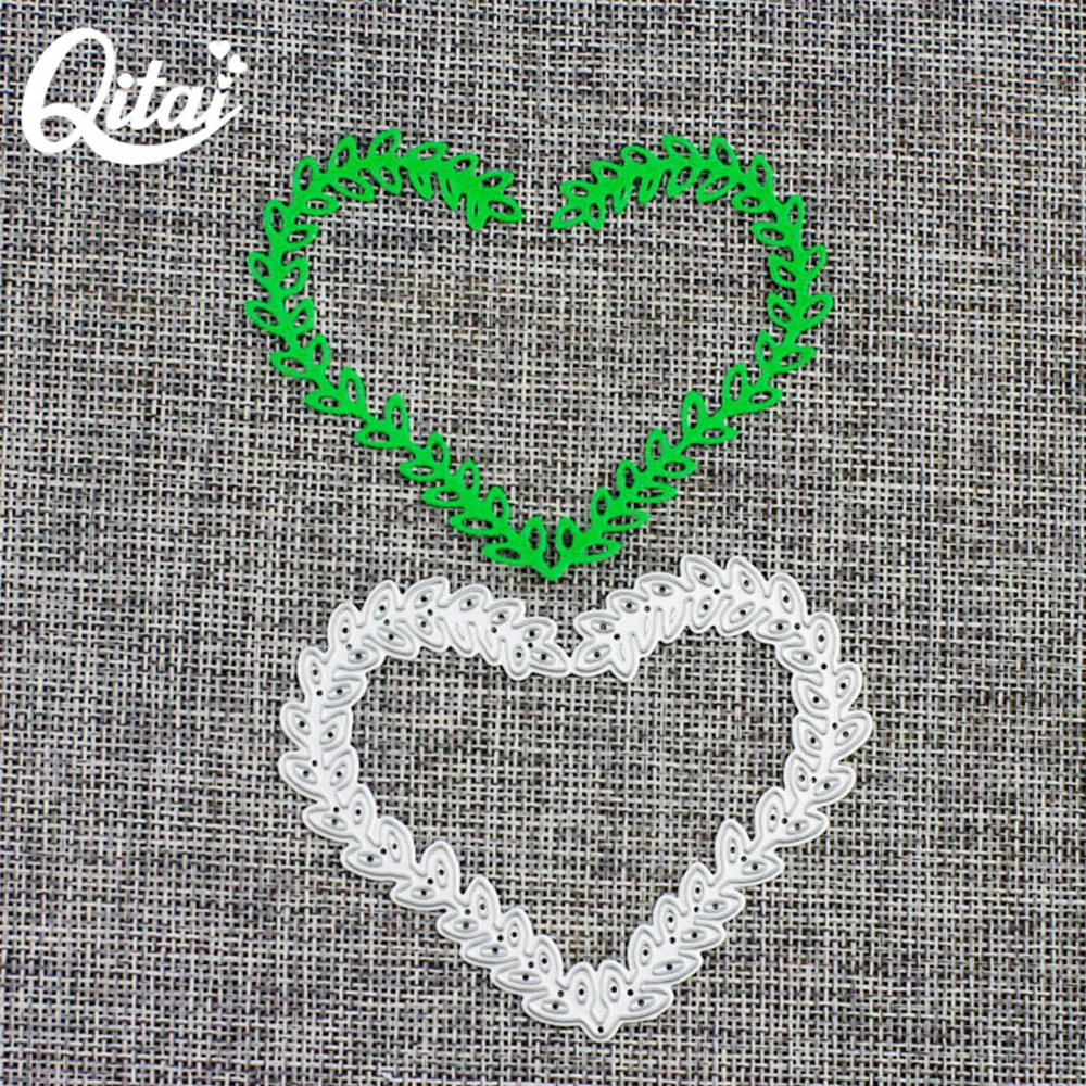 QITAI Hearts and Arrows Metal cutting dies words Love/Hello/Dream/Thank you DIY Scrapbooking card craft Creative Decoration D202|Вырубные
