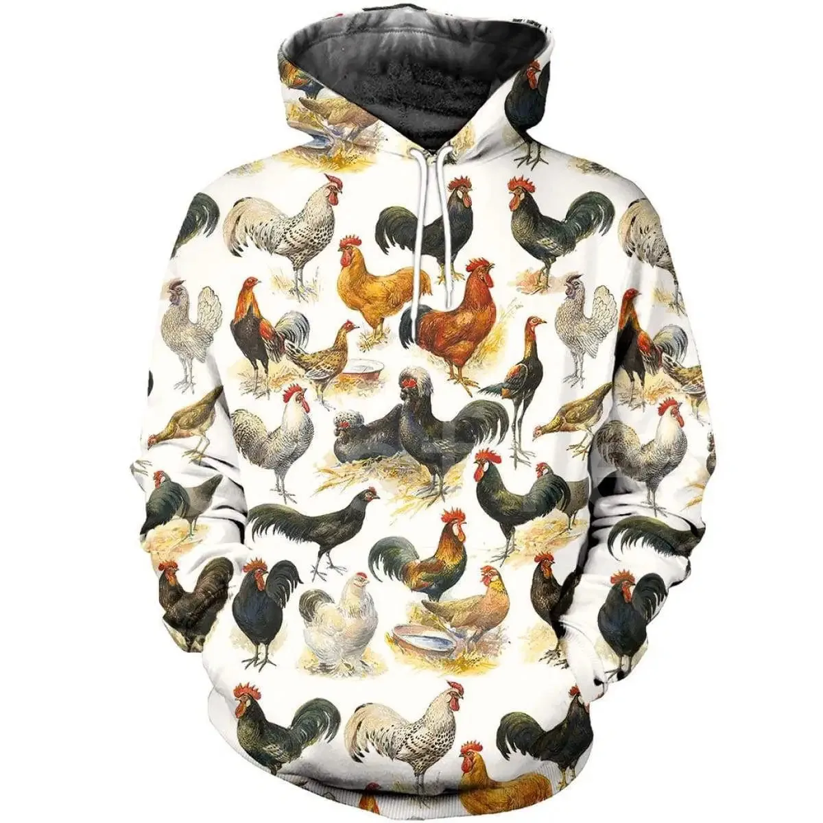 Забавный спортивный костюм tessвам с животным символом курицы петушиной и круглым