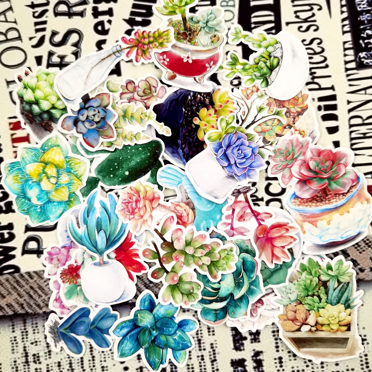 

27pcs Pretty Flower Plants sticker Diary Notebook Planner Scrapbooking/ Hand book thin Paper Sticker