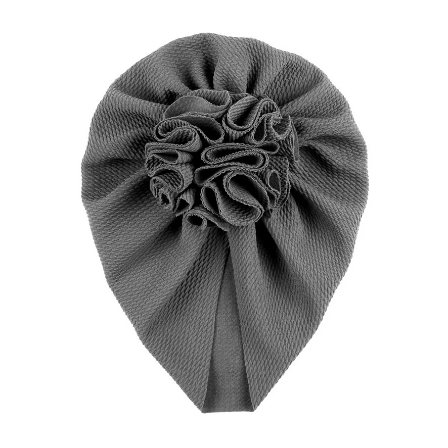 0-3Y 11 Colors Newborn Infant Caps Baby Boys Girls Flower Top Detail Soft Quality Cute Turban Beanie Hats for Birthday Party | Детская