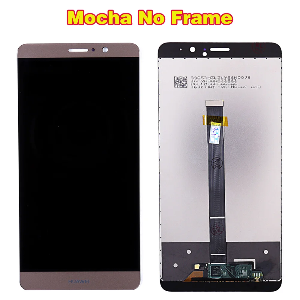 Mocha Without Frame Huawei mate 9 ips 5,9 дюймов ЖК-дисплей кодирующий преобразователь сенсорного экрана в сборе 1920*1080 рамка с бесплатным инструментом и стеклянной пленкой - Цвет: Mocha Without Frame