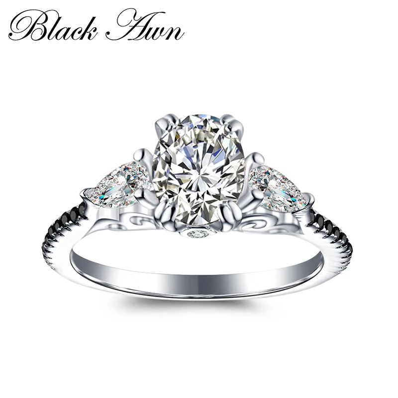 

Женское Обручальное Кольцо SODROV, из стерлингового серебра 100% пробы, 925 пробы, C338