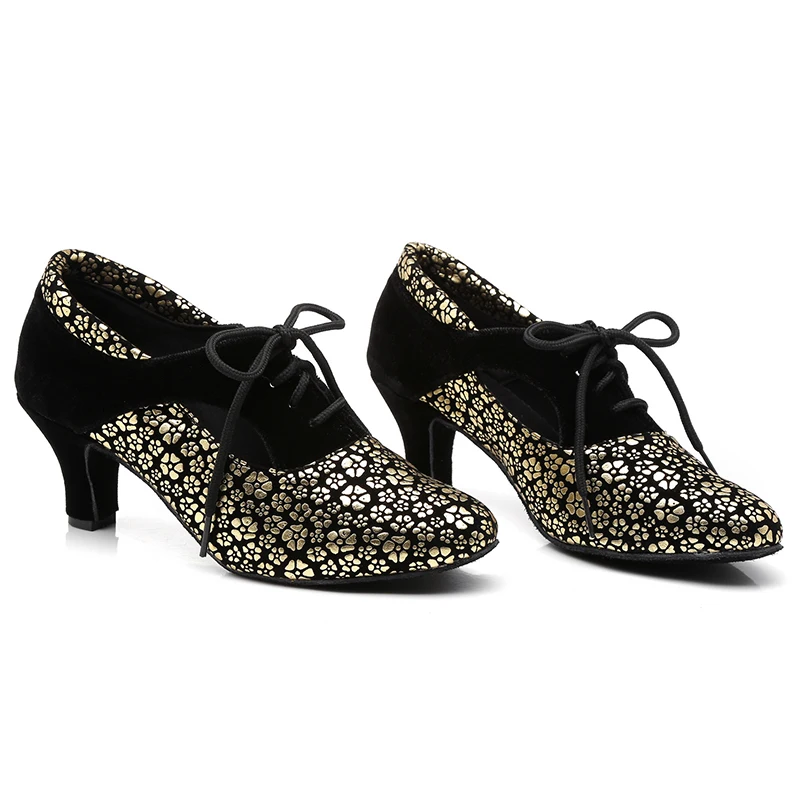 Hipposeus Dance-Shoes Women Girls Latin Ladies Modern Ballroom Dance Shoes Tango High Quality Suede Dancing Shoes Professional