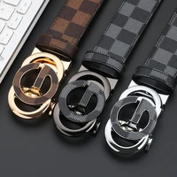 belt mens automatic buckle belt 100 cowhide double g buckle letter d trendy casual youth pant belt all matching new spot