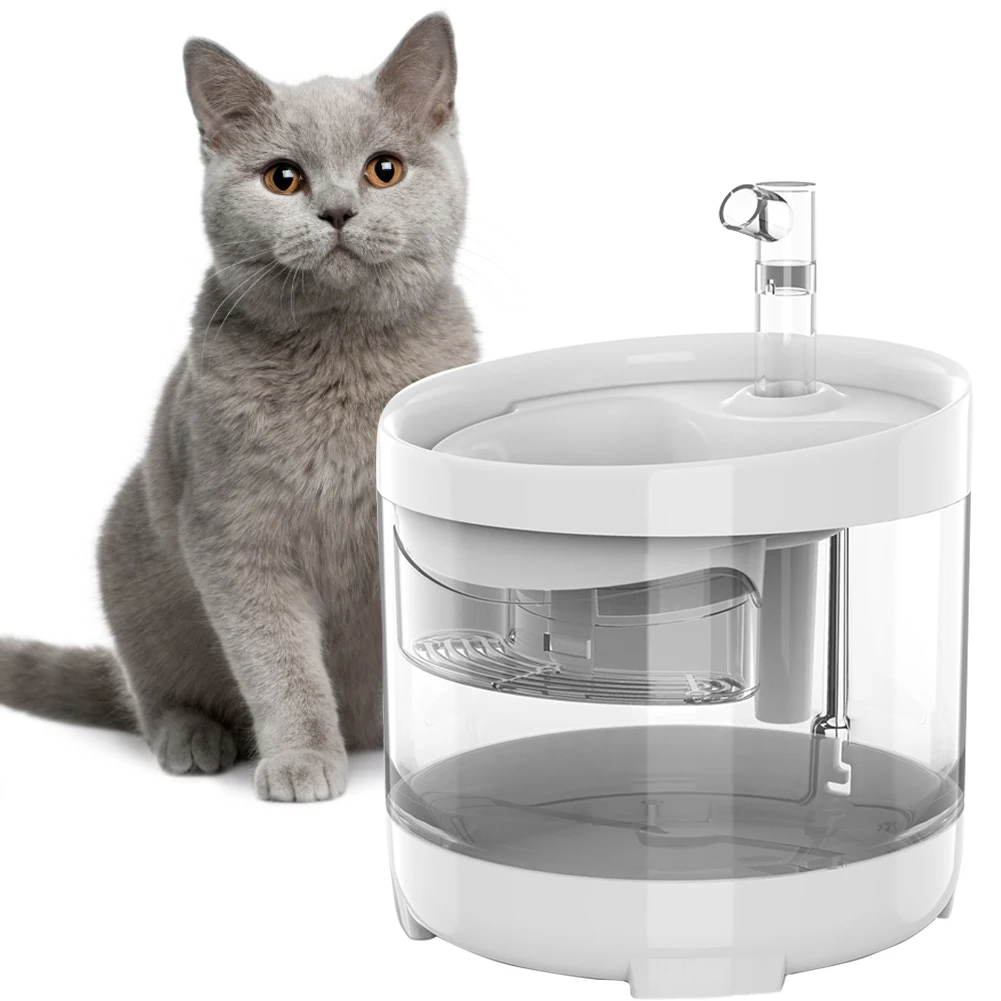 

1.6L в стиле «Лебединая шея» фонтан для домашних животных собак и кошек крайне низкий уровень шума автоматический насос питьевой фонтан прем...