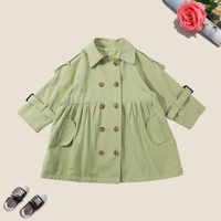 spring autumn long coat for baby girls children windbreakers for kids clothes fashion toddler coats for 4 6 8 years 2021