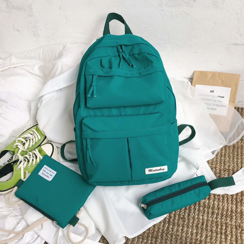 Комплект из 3 предметов для девочек подростков школьные ранцы студентов женский