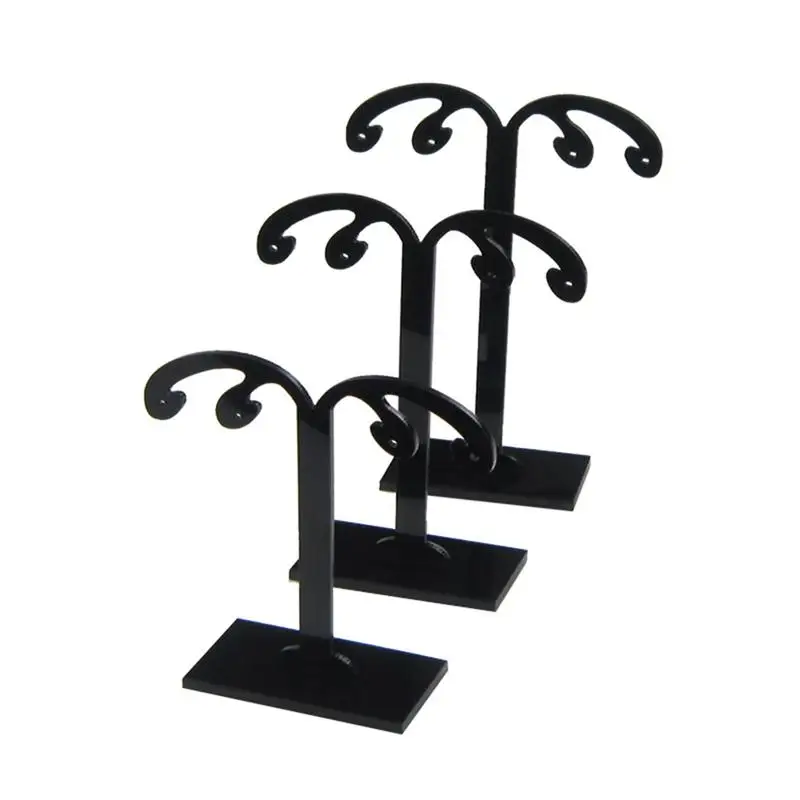 2 комплекта акриловые серьги держатель черный серьга Дисплей стенд уха ювелирные