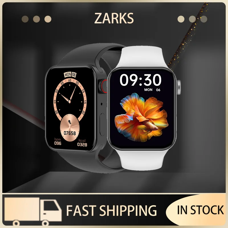 ZARKS Smart Watch 1.82 inch 320*380 Support Whatsapp Message Reminder Bluetooth Call Waterproof Music Blood Pressure Men Watch