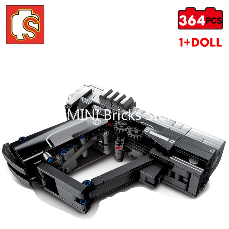 Конструктор Sembo модель конструктора 364 шт. маленький пистолет для создания