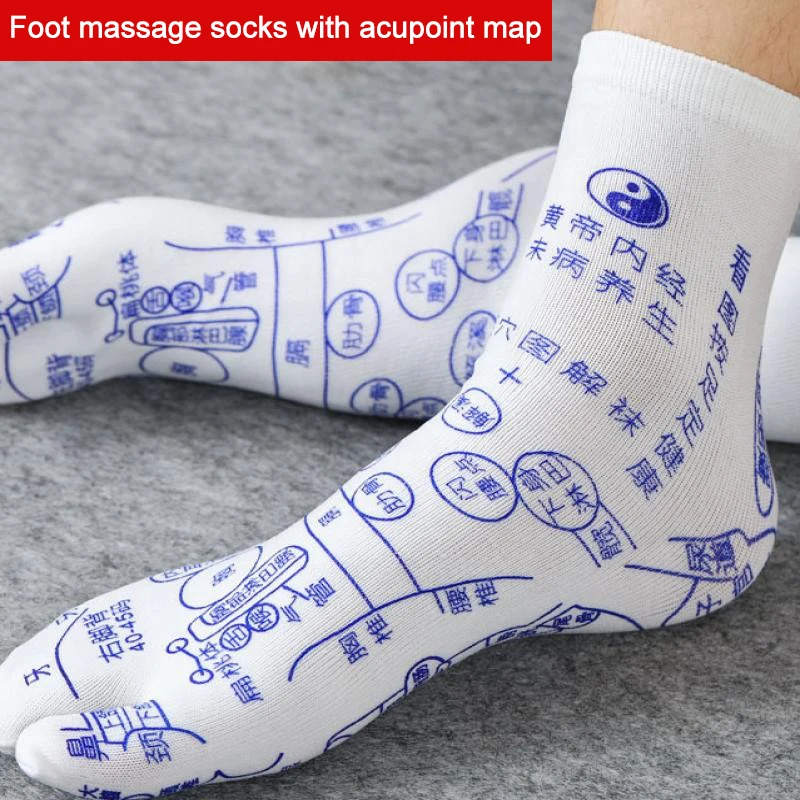 

Newly Acupressure Reflexology Socks Foot Massage Socks Anti Slip Breathable Yoga Socks for Fitness Sports Training S66