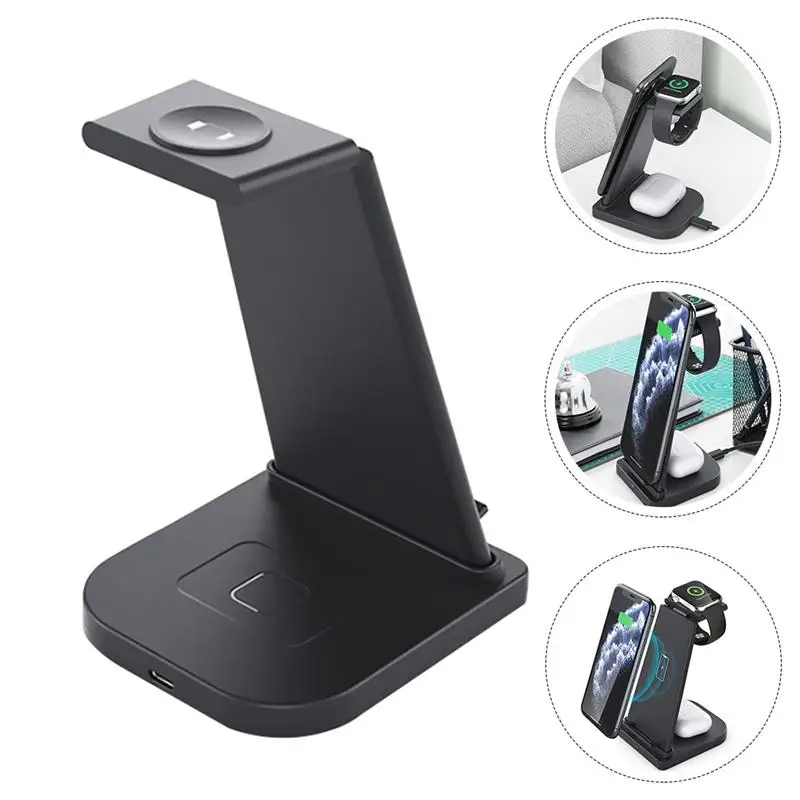 

1pc 3 in 1 Wireless Charging Bracket Detachable Convenient Phone Charger Phone Rack
