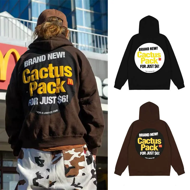 

Hoodies men hiphop vintage astroworld cactus jack lightning Letter Print Punk cuctus pack crewneck sweatshirt oversized