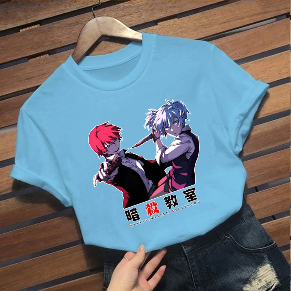 

2021 New Style T shirt Anime Assassination Classroom Funny Unisex Casual Short Sleeve T-Shirt Top Clothing